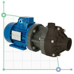 Насос з магнітною муфтою DM 10 PVDF, VITON, 0.55 кВт