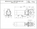 Винтовой насос LIVERANI MO-B 44 CC/12V 0,55 кВт, 1400 об/мин с бронзовым корпусом для морского сектора