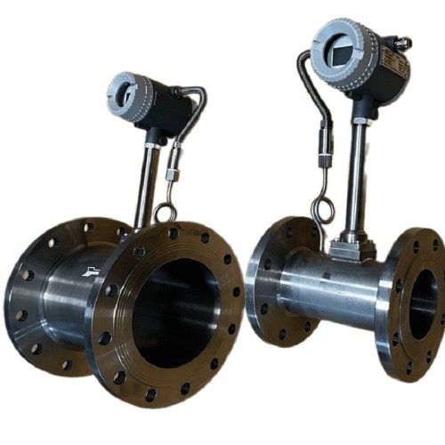 DN150 Dosificación de vapor de proceso, caudalímetro vortex de acero inoxid. LUGB-D PN16 RF brida DIN, 1,4-14 t/h, <1,6 MPa, <250°C, 4-20mA, ExdIIBT6