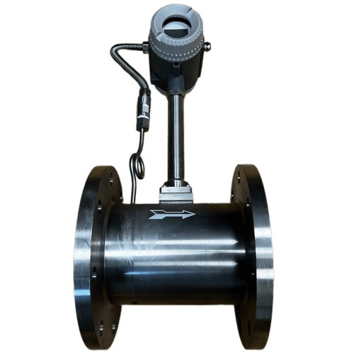 DN150 Dosificación de vapor de proceso, caudalímetro vortex de acero inoxid. LUGB-D PN16 RF brida DIN, 1,4-14 t/h, <1,6 MPa, <250°C, 4-20mA, ExdIIBT6