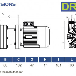 Pompa chemiczna do tworzyw sztucznych FLUIMAC DRAGON 10 PVDF, 1,1 kW, 380 V, Ex