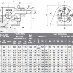 Шестеренчатый насос JKSS 200 2  дюйма, 12 m3/h, AISI 316 для перекачки красок