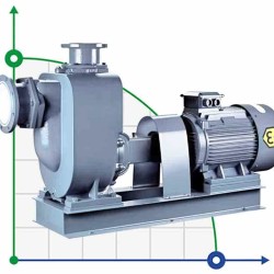 Selbstansaugende Edelstahlpumpe BZWHB125-120-20/4, 15kW, 1450, Ex für Alkohol