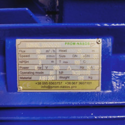 BGWH 80-200 (50/50), 15kW, 2880 - bomba horizontal de acero inoxidable