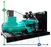 Industrieller Dieselgenerator XHYS-250GF mit ATS, motor Kaipu 250kVA, 250kW, 380V/50HZ offene Art