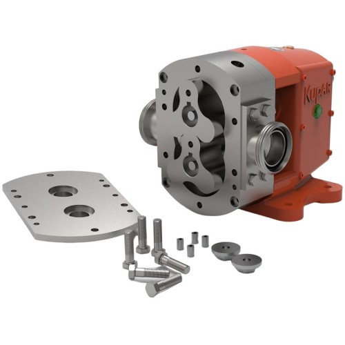 Bomba de levas Kupar KLP de 2 1/2 pulgadas, AISI 316 para cola, tinta, pintura, grasa