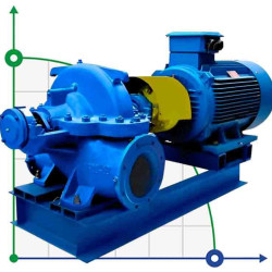 Double Suction Split Case Pump 1D500-63a, 132 kW, 1500