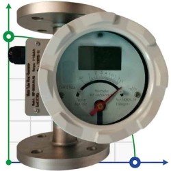 DN50 Stainless steel flow meter rotameter LZ PN16 (water), 0...10 000 l/h, 4-20mA, Ex