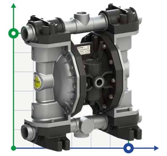 Bomba neumática de membrana PHOENIX P160 ALU HYTREL+PTFE ATEX