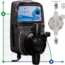 Насос-дозатор обеззараживания воды PDE HC151 CST M70 PVDF-CE-VT + SHUKO PLUG, 1,8-14 л/час, 20-1 бар
