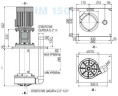 Vertical centrifugal pump IM PP 150