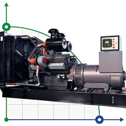 Industrial diesel generator XHYS-350GF with ATS, engine Kaipu 400kVA, 350kW, 380V/50HZ open type