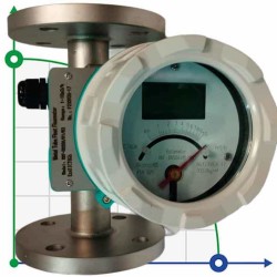 DN50 Stainless steel flowmeter rotameter LZ PN16 (40% alcohol mixture), 0...10 000 l/h, 4-20mA, Ex