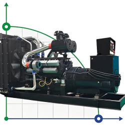 Industrial diesel generator XHYS-400GF with ATS, engine Kaipu 450kVA, 400kW, 380V/50HZ open type