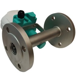 DN25 Stainless steel flowmeter rotameter LZ PN16 (96% alcohol), 0...3,000 l/h, 4-20mA, Ex