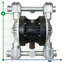 Pneumatyczna pompa membranowa BOXER 502 Alu IB502-AL-HTTLT--