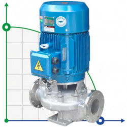 IHG TKHG 100/220-30/2 (87/60), 30 kW, Inline-Pumpe aus Edelstahl AISI 304, 2900