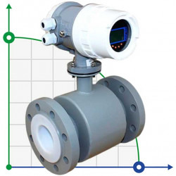 DN80 Caudalímetro electromagnético KLD PN16 (agua salada), 5-54 m3/h, 4-20mA+RS485, acero al carbono