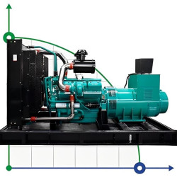 Przemysłowy generator diesla XHYS-600GF z ATS, silnik Kaipu 700kVA, 600kW, 380V/50HZ typ otwarty