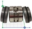 Подвійне торцеве ущільнення R-M010D 48, CAR/SIC/CAR/SIC, EPDM, 304