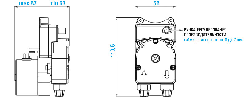 Peristaltische Pumpe F-T 0601 24Vdc