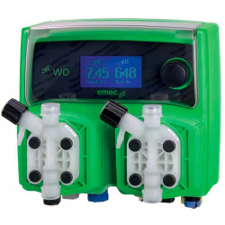 Double solenoid dosing pump EMEC WDAPH CLS SELF VENTING 7 l/h, 3 bar with control panel
