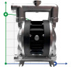 Pompa membranowa pneumatyczny AlphaDynamic RUBY 120S-P-TST-T