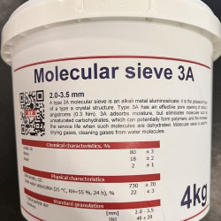 Molecular Sieve 3A, 2,0-3,5mm, packaging  4kg