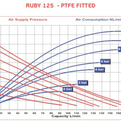 Pompe à membrane pneumatique AlphaDynamic RUBY 125S-P-TST-T