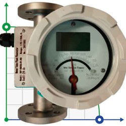 DN25 Edelstahl-Durchflussmesser Rotameter LZ PN40 (Alkohol 96%), 180...1700 l/h, 4-20mA, Ex