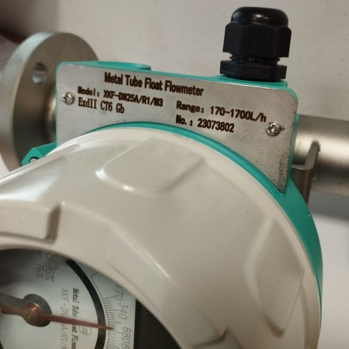 DN25 Débitmètre en acier inoxydable rotamètre LZ PN40 (alcool 96%), 180...1700 l/h, 4-20mA, Ex