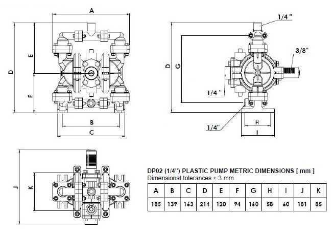 DP 02 PP/V - Pneumatic Membrane Pump