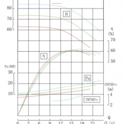BGWH 80-250 (50/80), 22kW, 2880 - bomba horizontal de acero inoxidable