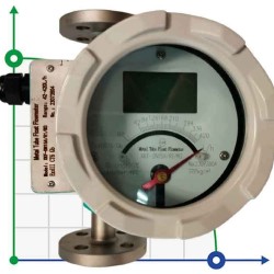 DN15 Edelstahl-Durchflussmesser Rotameter LZ PN40 (Alkohol 96%), 42...420 l/h, 4-20mA, Ex