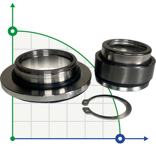 Garniture mécanique de la pompe FLYGT R-FL.NL 35, TC/TC, VITON, 304