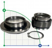 Garniture mécanique de la pompe FLYGT R-FL.NL 35, TC/TC, VITON, 304