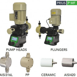 Мультифункціональний плунжерний моторний дозуючий насос EMEC серії PRIUS P MF 5-320 л/год, 10 бар