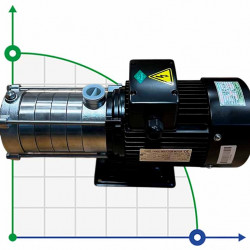 Bomba horizontal multietapas para agua caliente DW(S)5-50/110D, AISI304, 220V/50Hz