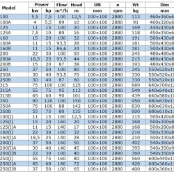 Насос центробіжний горизонтальний BGWB 100-200(I)B (100/40), 22kW, 2880, Ех
