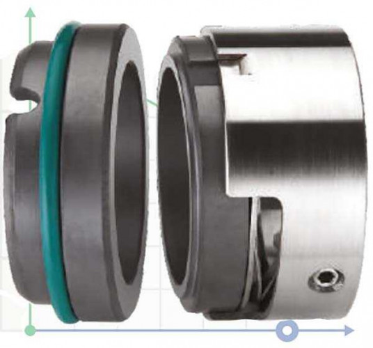 Торцеве ущільнення R-M74 195, SIC/SIC, VITON, 304, G9