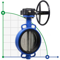 PN16 DN250 Butterfly valve, cast iron body, AISI 316 disc, Seat EPDM