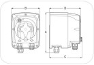 Peristaltic pump PDP TEC-1T 1-3 100÷240VAC SILICONE GRIGIA