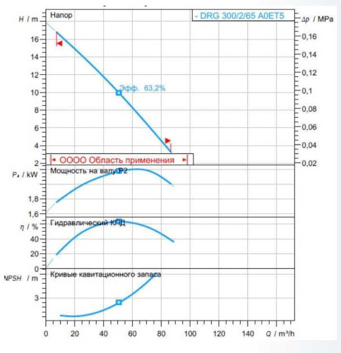 Насос DRG 300/2/65 A0ET5 NC Q TS 2SIC 10 400 V (Zenit)