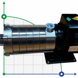 Bomba horizontal de alta presión para agua caliente DW(S)5-60/110D, AISI304, 220V/50Hz