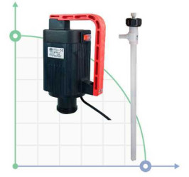 Pump TR F-EL, PVDF, L.900 MM 800 W