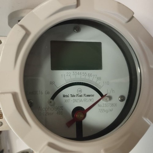 DN15 Расходомер из нержавеющей стали ротаметр LZ PN40 (спирт 96%), 11...110 л/ч, 4-20мА, Ex