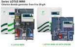 Chlorine dioxide dosing and control system EMEC LOTUS MINI 8-20 g/h, 8 bar, for water disinfection