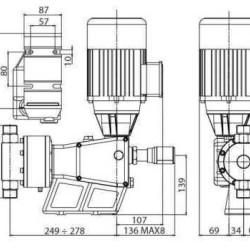 Плунжерный насос-дозатор PDM-P AA 220/9 400/3/50 0,25
