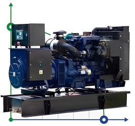 Générateur diesel industriel XHYP-36GF avec ATS, moteur Perkins 50kVA, 36kW, 380V/50HZ type ouvert