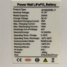 Battery pack 51.2V 200Ah LiFePO4, LFP wall type with EVE 3.2V 100Ah LiFePO4 grade A cells